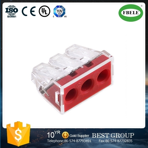 Insulated 3 Wire Terminal Block Wago Connector