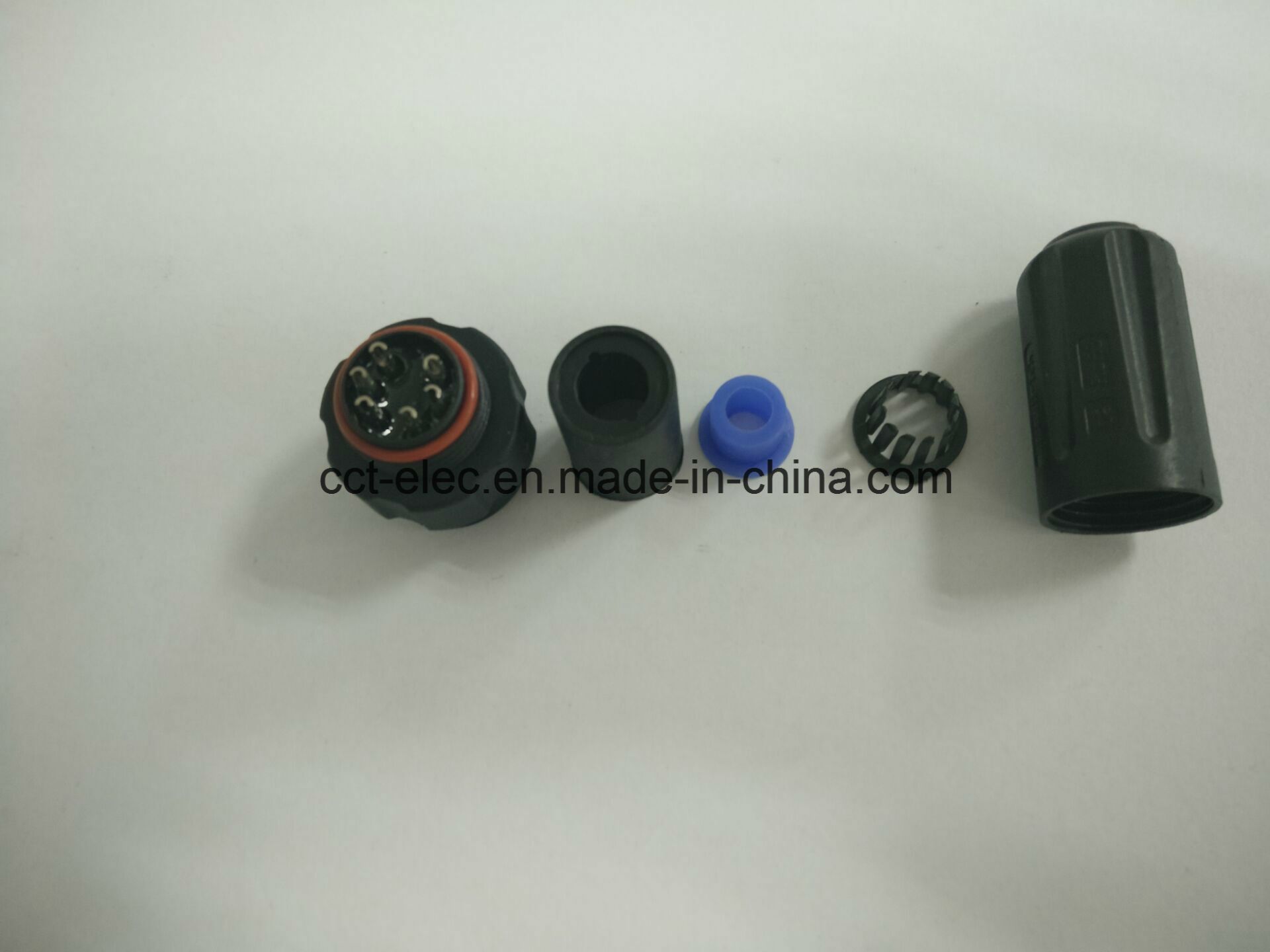 M22 6 P F Head 180 Degrees F Type Head Straight Connector