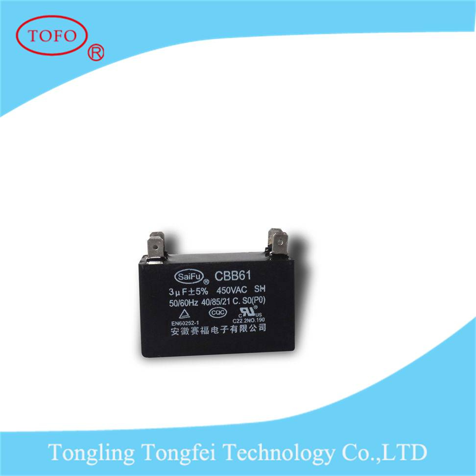 Cbb61 Metallized Polypropylene Film AC Capacitor for Generator