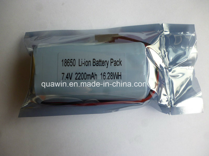 7.4V 2200mAh 18650 Lithium Battery Pack