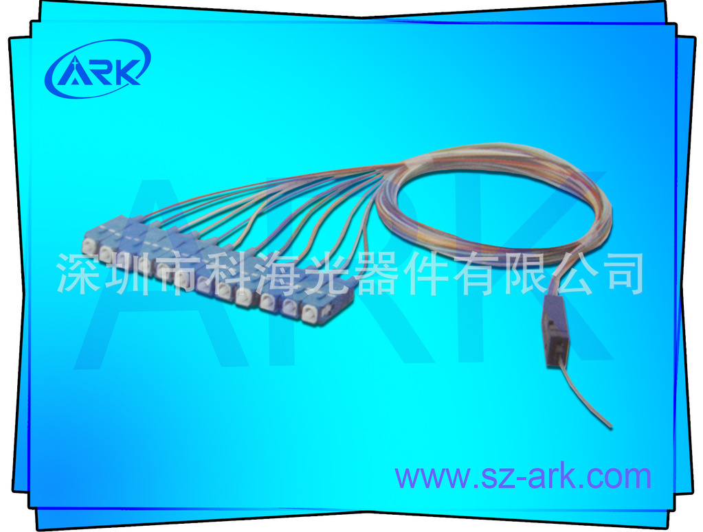 LC Singlemode 12 Color Fiber Pigtail Optical Fiber