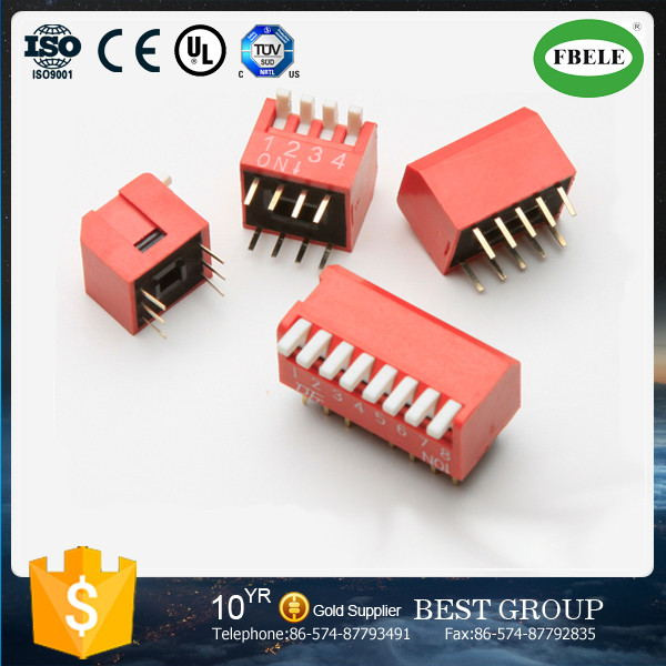 Top Level 1.27mm, 2.54mm Pitch DIP Switch & Tact Switch with Ce Certificated