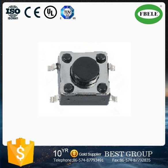 High Quality 4 Pin Micro Push Button Square Stem Tactile Switch