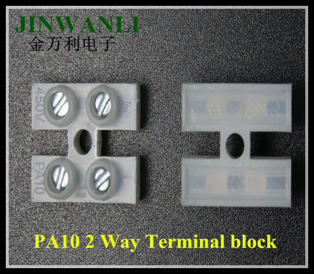 PA10 2 Way Strip Terminal Connector with Zinc Plated Steel