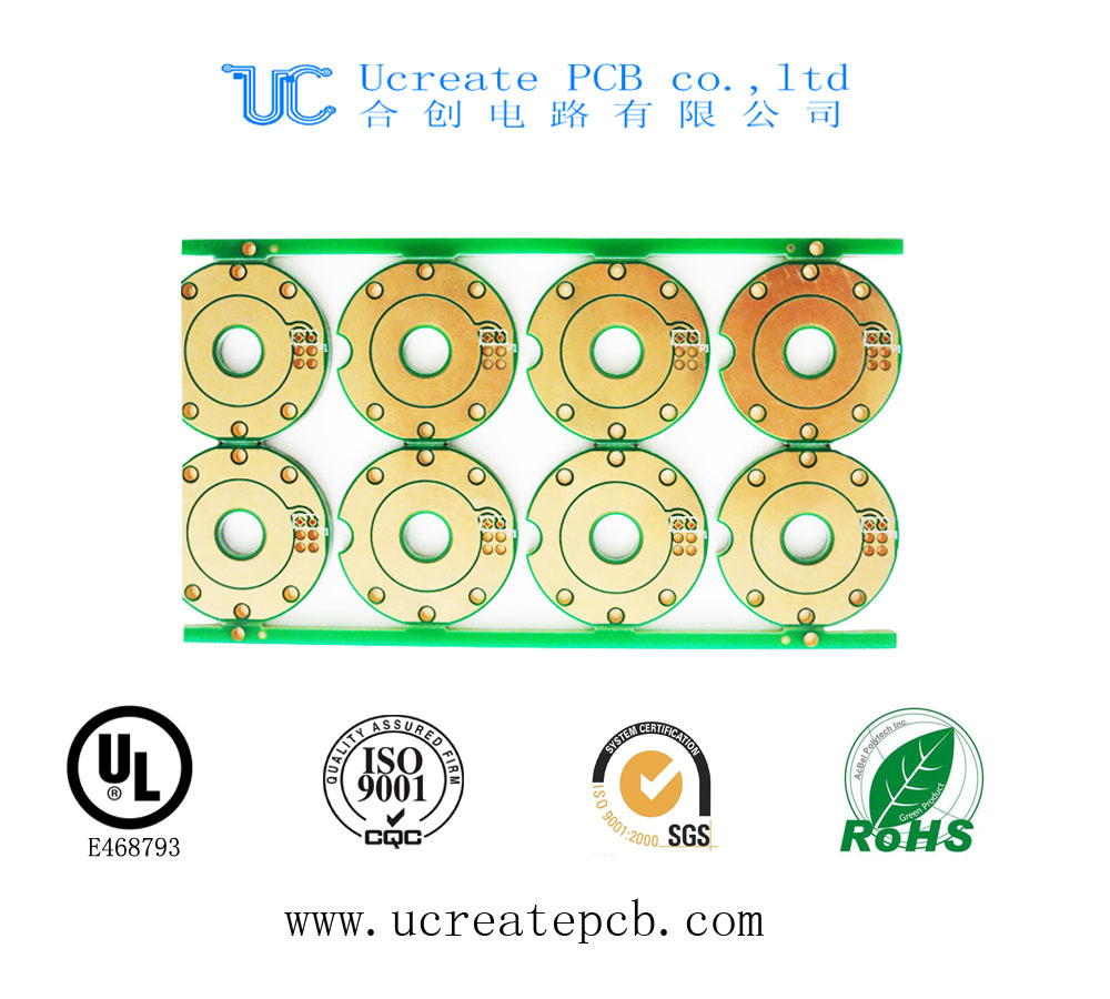 Thick Gold Printed Circit Board PCB for Electronic Manufacturer