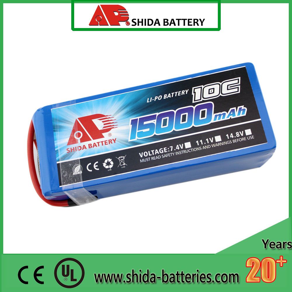 15000mAh 22.2V Lithium Polymer Battery for Crop Sprayer Drone