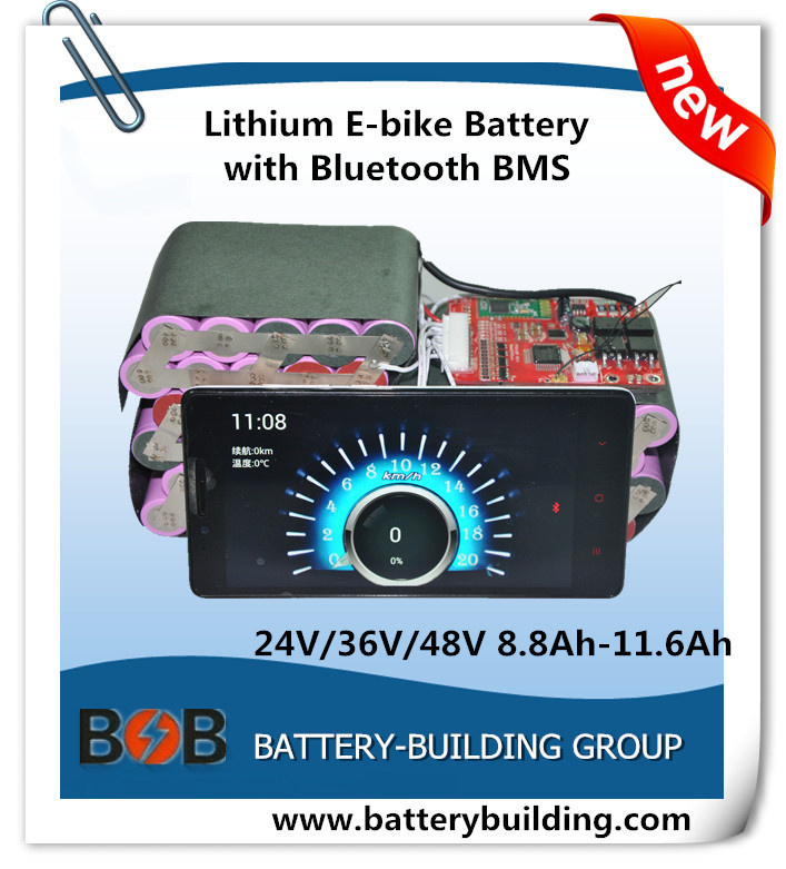24V 10ah Lithium Battery Pack with Bluetooth BMS