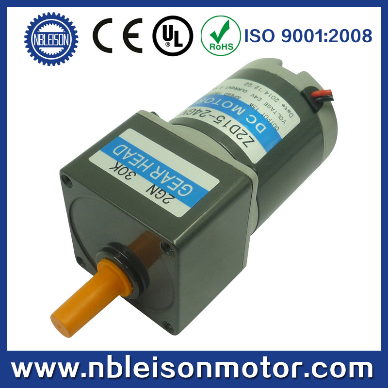 Ce RoHS 15W 12V 24V DC Geared Motor