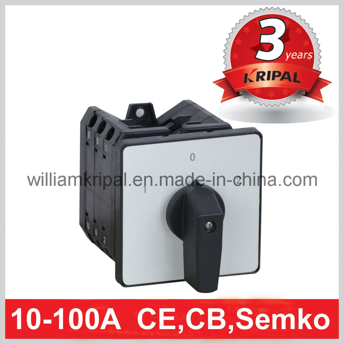 4p100A Rotary Changeover Switch