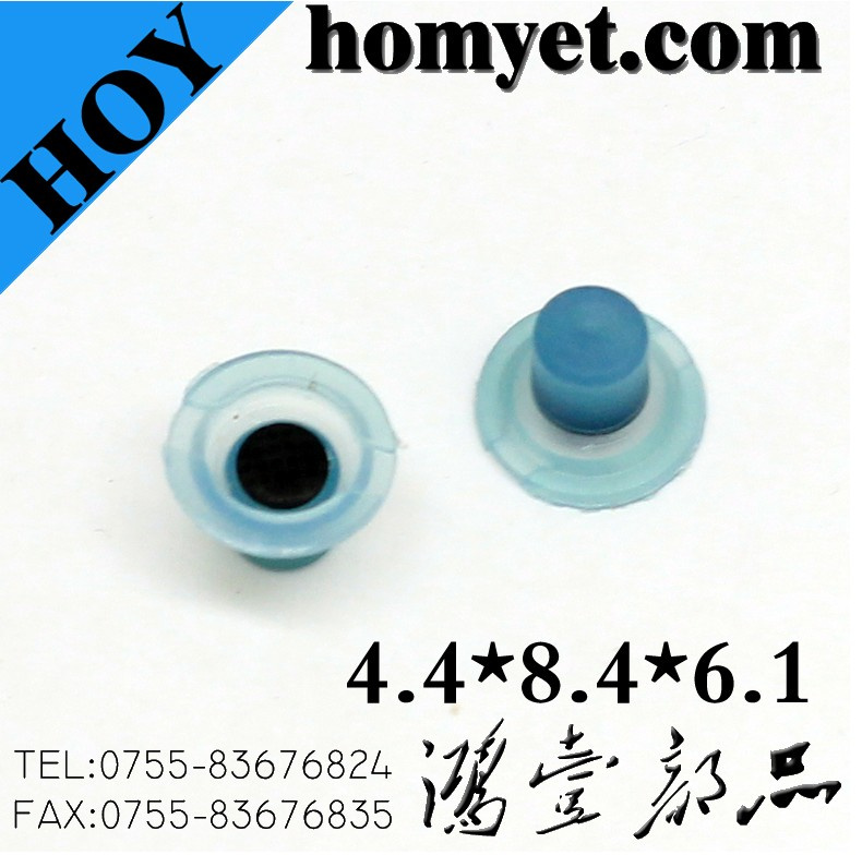 High Quality 4.4*8.4*6.1 Tact Switch Cap with Silicon