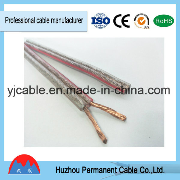 High Quality Super Clear Flexible Speaker Cable, High-End Transparent Speaker Wire