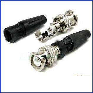 Solderless Male BNC Connector Copper