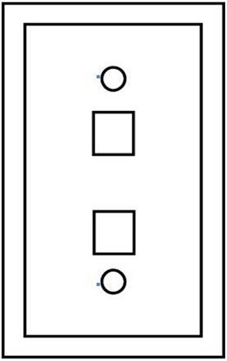 Midsize Single-Gang 2-Port Wallplate, UL Listing