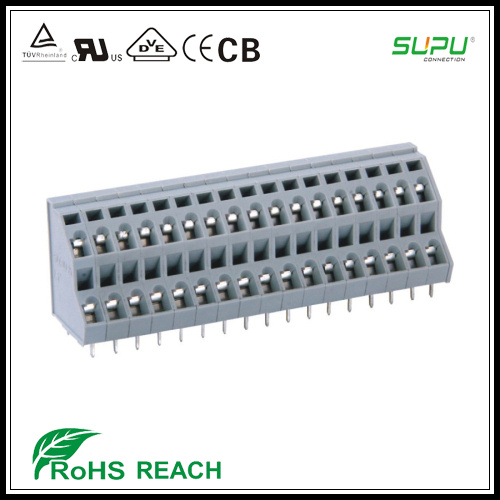 257 Series Double Deck PCB Terminal Block