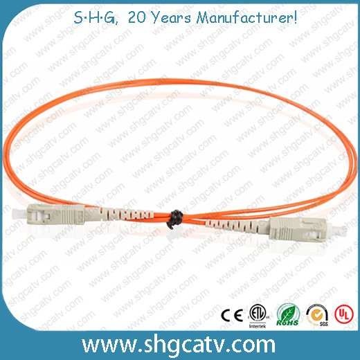 Sc/Upc Single Mode Multimode Simplex Optical Fber Patch Cord Cable