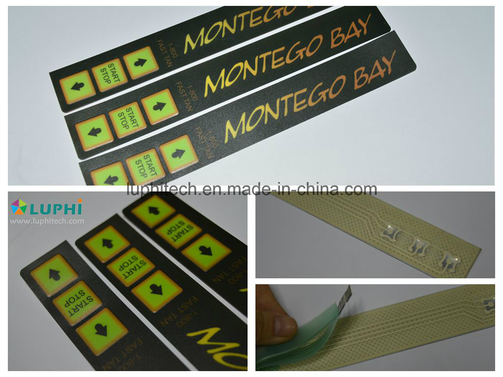 Control Panel Switch Membrane Overlay Pet Printing Circuit Membrane Switch
