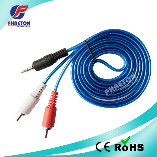 3.5mm Stereo to 2RCA Audio Video Cable