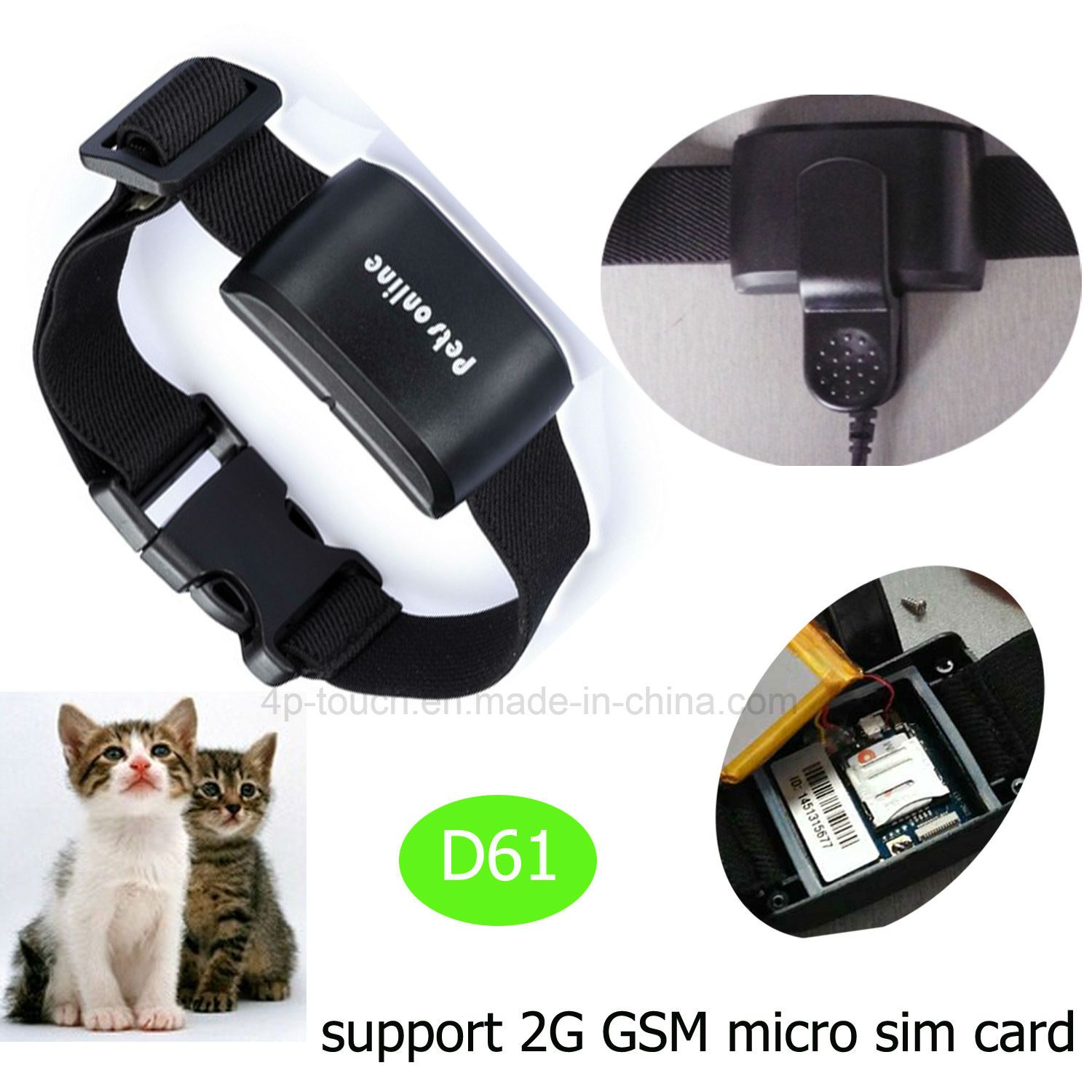 Hot Selling Pets GPS Tracker with IP67 Waterproof D61