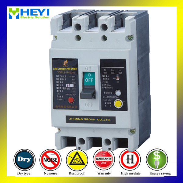 Cm1le Electrical 3 Pole Leakage Moulded Case Circuit Breaker