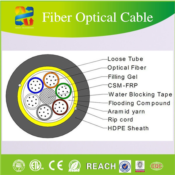 ADSS Aerial Electric Power 6core Outdoor Optica Cable