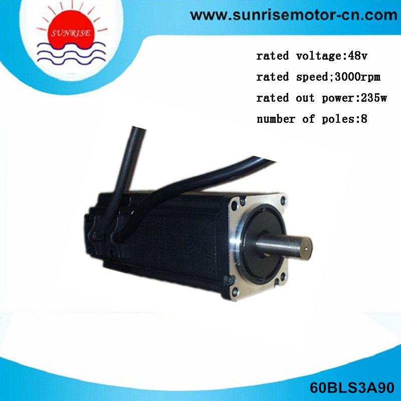 60bls3a90 48VDC 235W 0.75nm Brushless (BLDC) DC Servo Motor