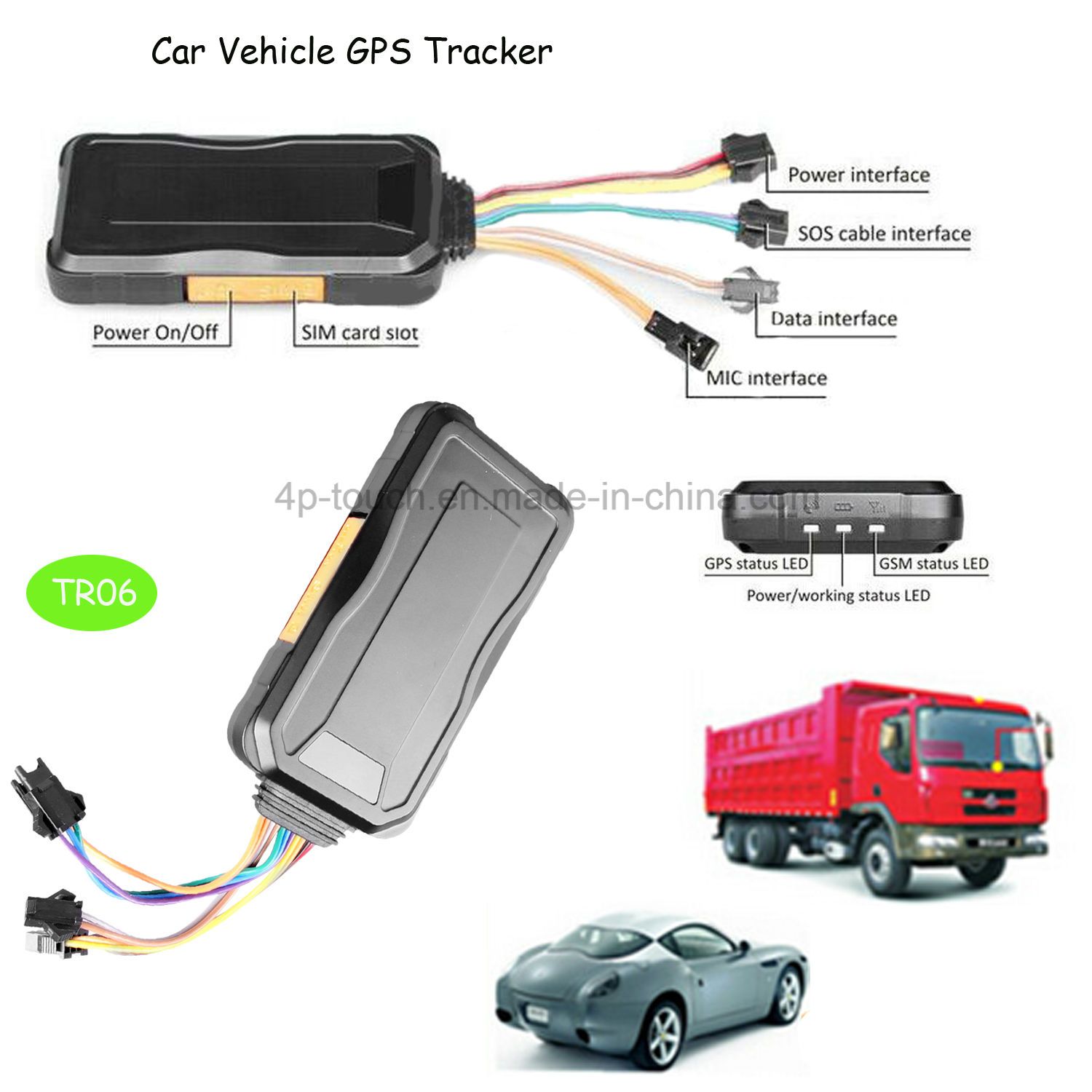 Factory Direct Supply Multi-Functional GPS Car Tracker (TR06)