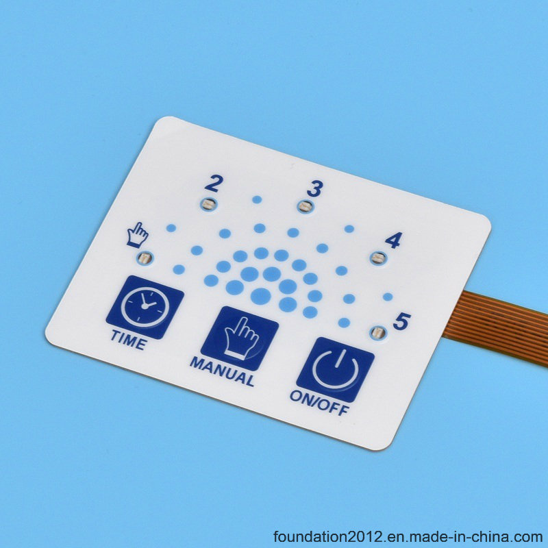 LED Tactile Embossed Press Keyboard Panel CNC Membrane Switch