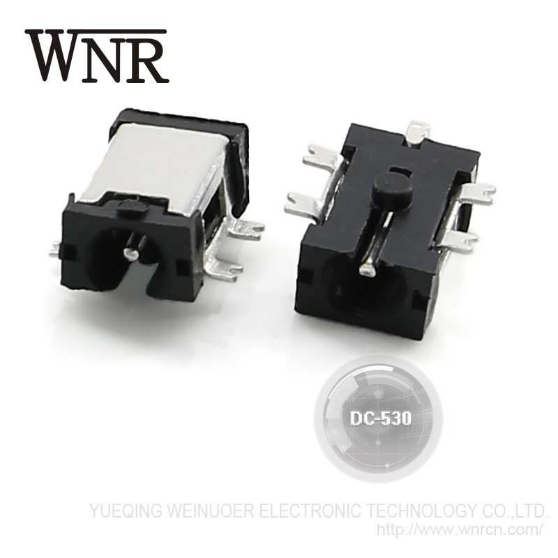 Environmental High Quality Metal SMD / SMT 5 Pin DC Power Jack DC-530