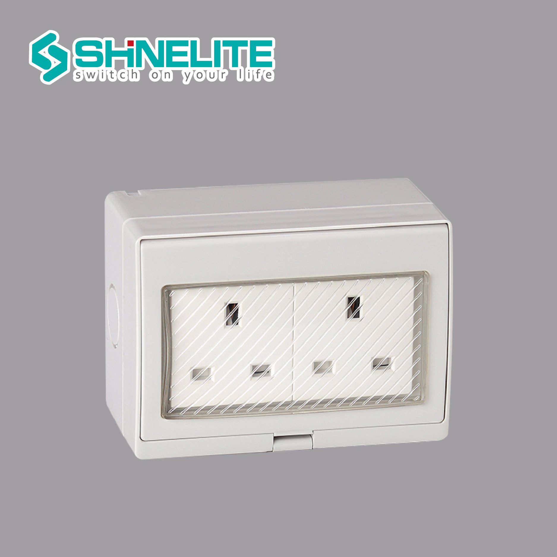 IP55 Outdoor Waterproof Socket 13A Double Socket