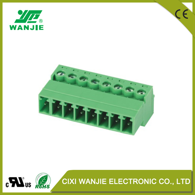 Plug-in Terminal Block Wj15edgkr/15edgkrm, Pitch 3.81mm