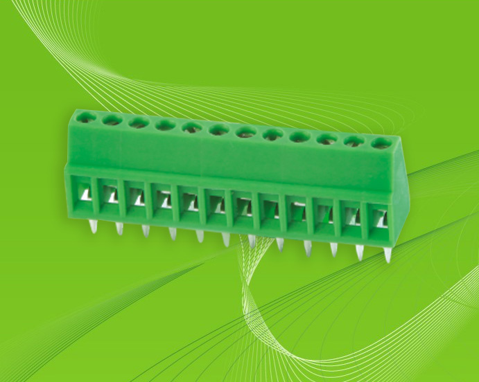 PCB Screw Terminal Block with Rising Clamp 2.54mm Pin Spacing