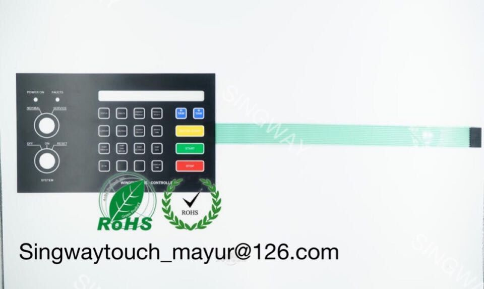 Prototype Membrane Switch for Industrial Control with Metal Dome