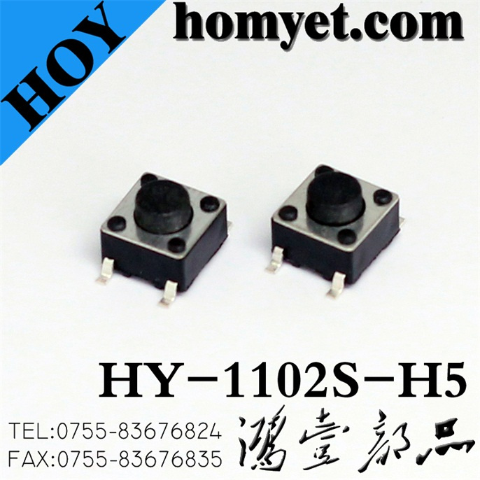 Tact Switch with SMD Type 6*6*5mm 4pin (HY-1102S-H5)