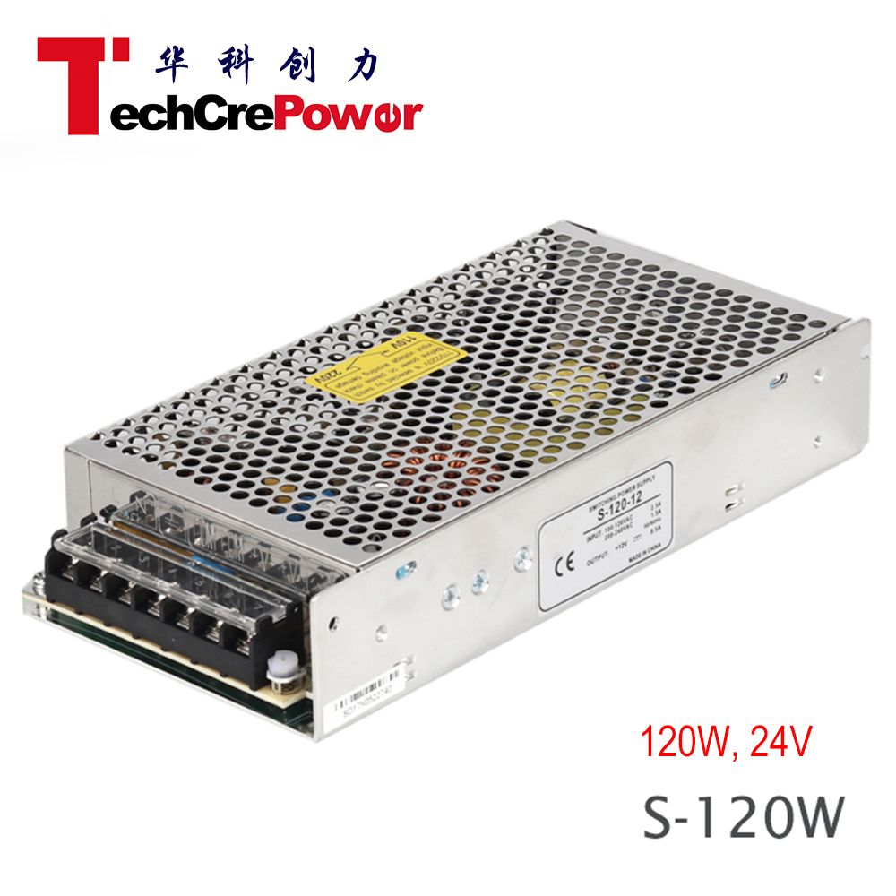 S-120-24 Ce Certification Good Quality, 220V AC to 24V DC Transformer 120W LED Switch Power Supply