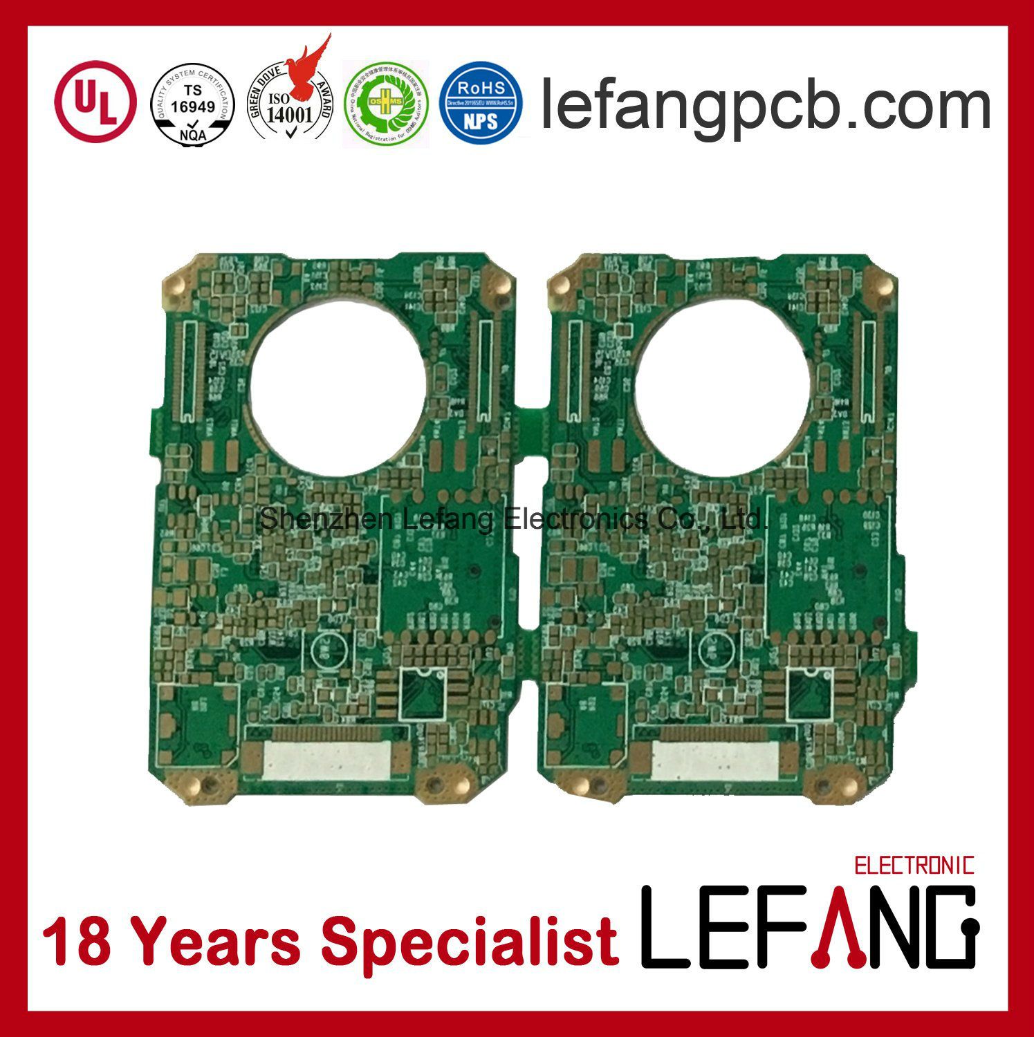 UL Approved Multilayer Enig PCB Circuit Board for Comsumer Electronics