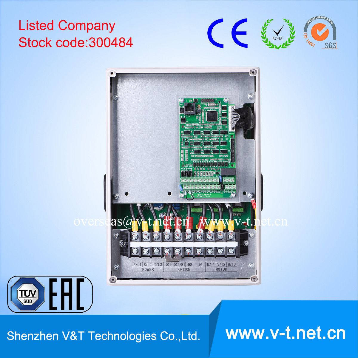High Performance Smart Inverter VFD with Ce and RoHS 15 to 30kw