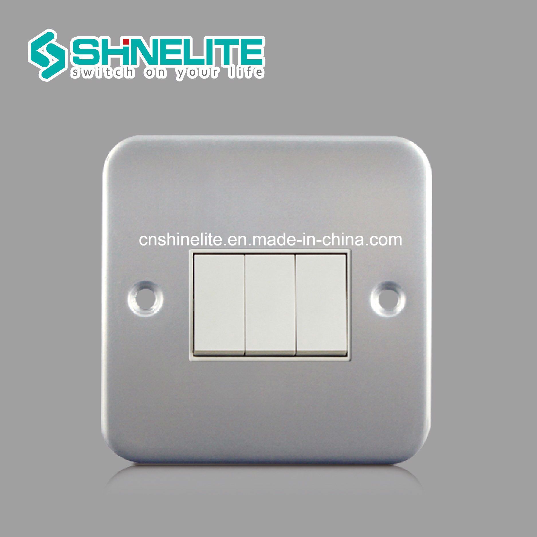 High Quality 3gang Metal Clad Ios9001 BS Wall Switch