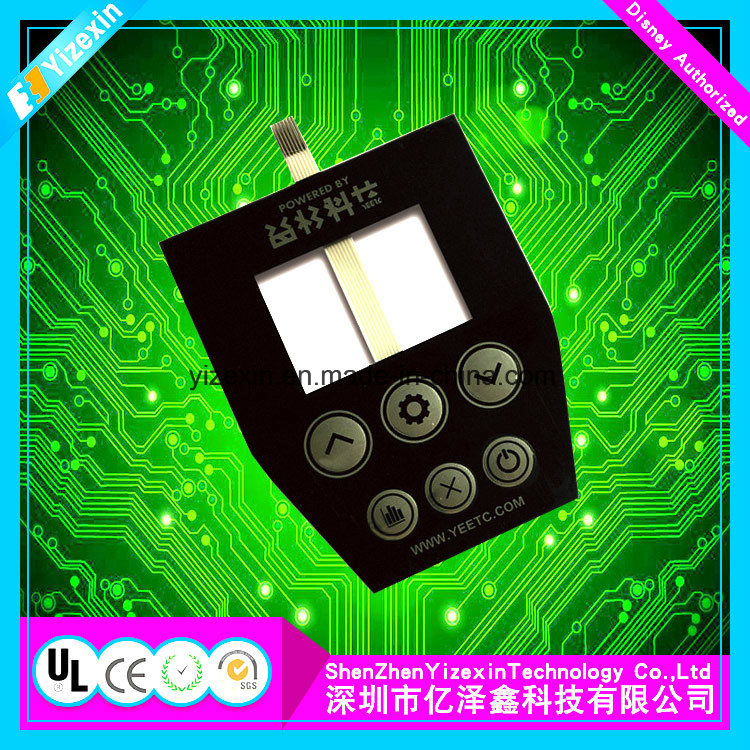 Custom Pet Dome Graphic Overlay Membrane Switch Push Button Membrane Switch