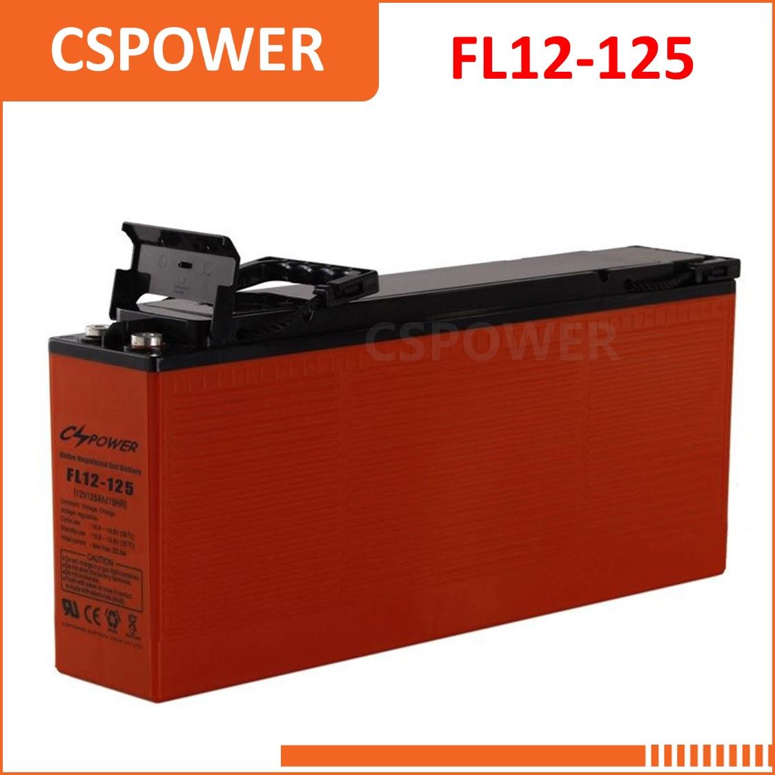 Cspower 12V 125ah Deep Cycle Gel Battery - UPS, EPS, Telecom