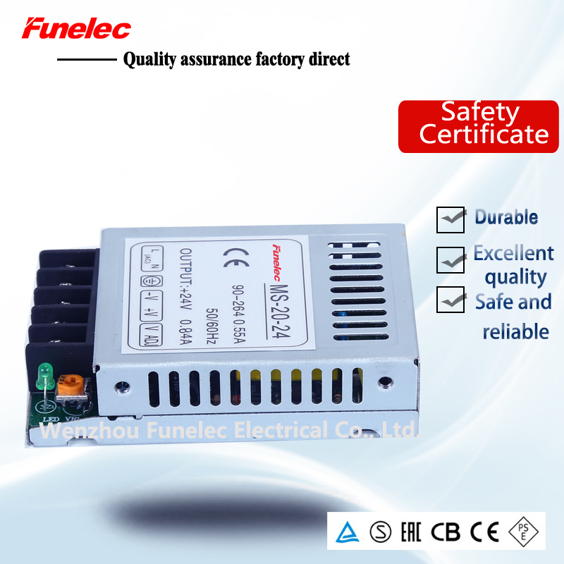 Mini Size 20W Output 12V1.6A AC DC Switching Power Supply