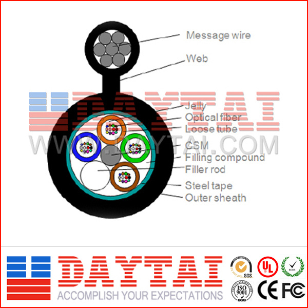 High Performance Self-Supporting Aerial Gytc8s Fiber Optic Cable