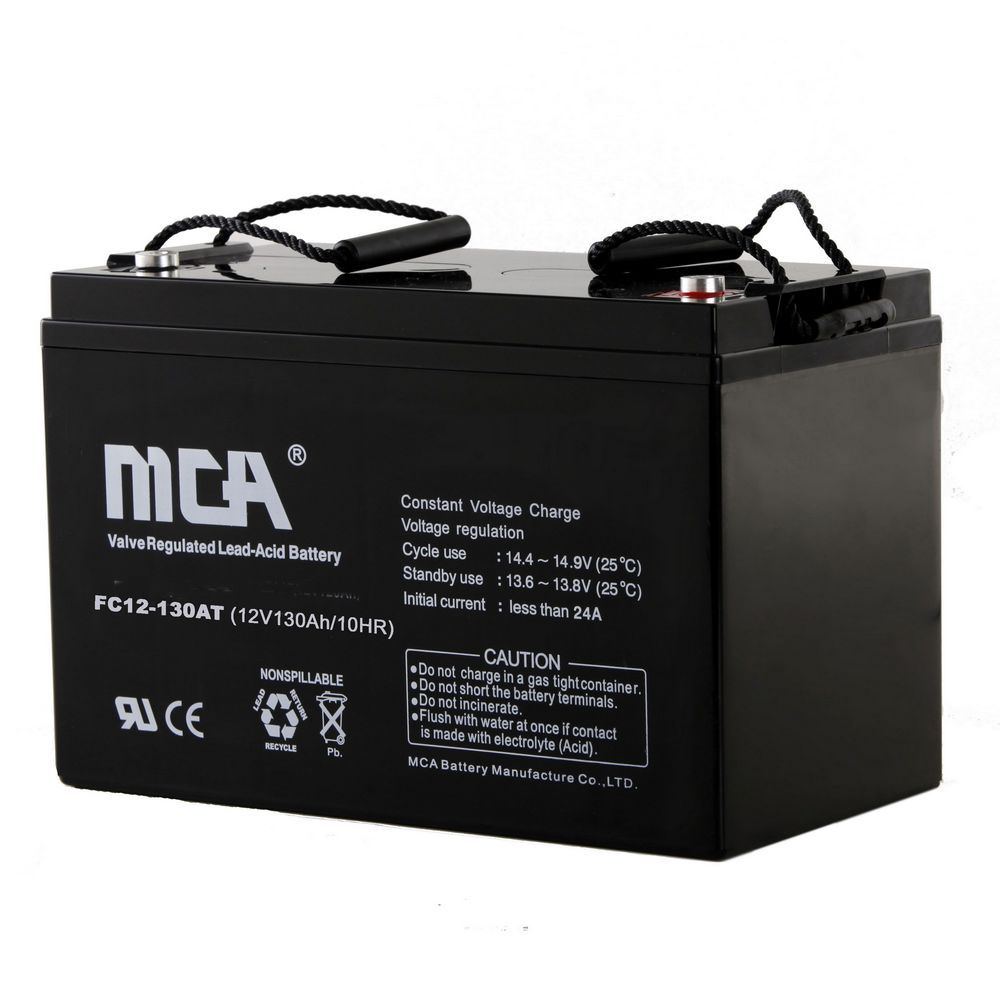 Factory Deep Cycle 12V130ah Lead Acid Solar AGM Battery