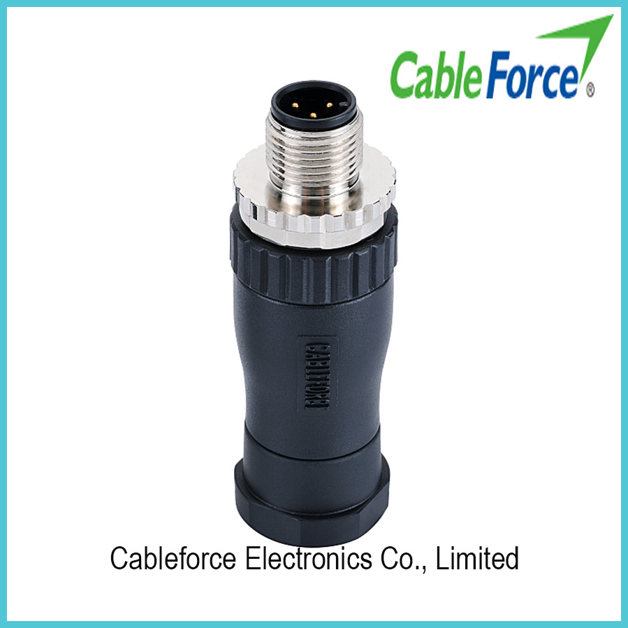 M12 5pin Male Field Wire-Able Assembly Type Screw Termination Circular Connector