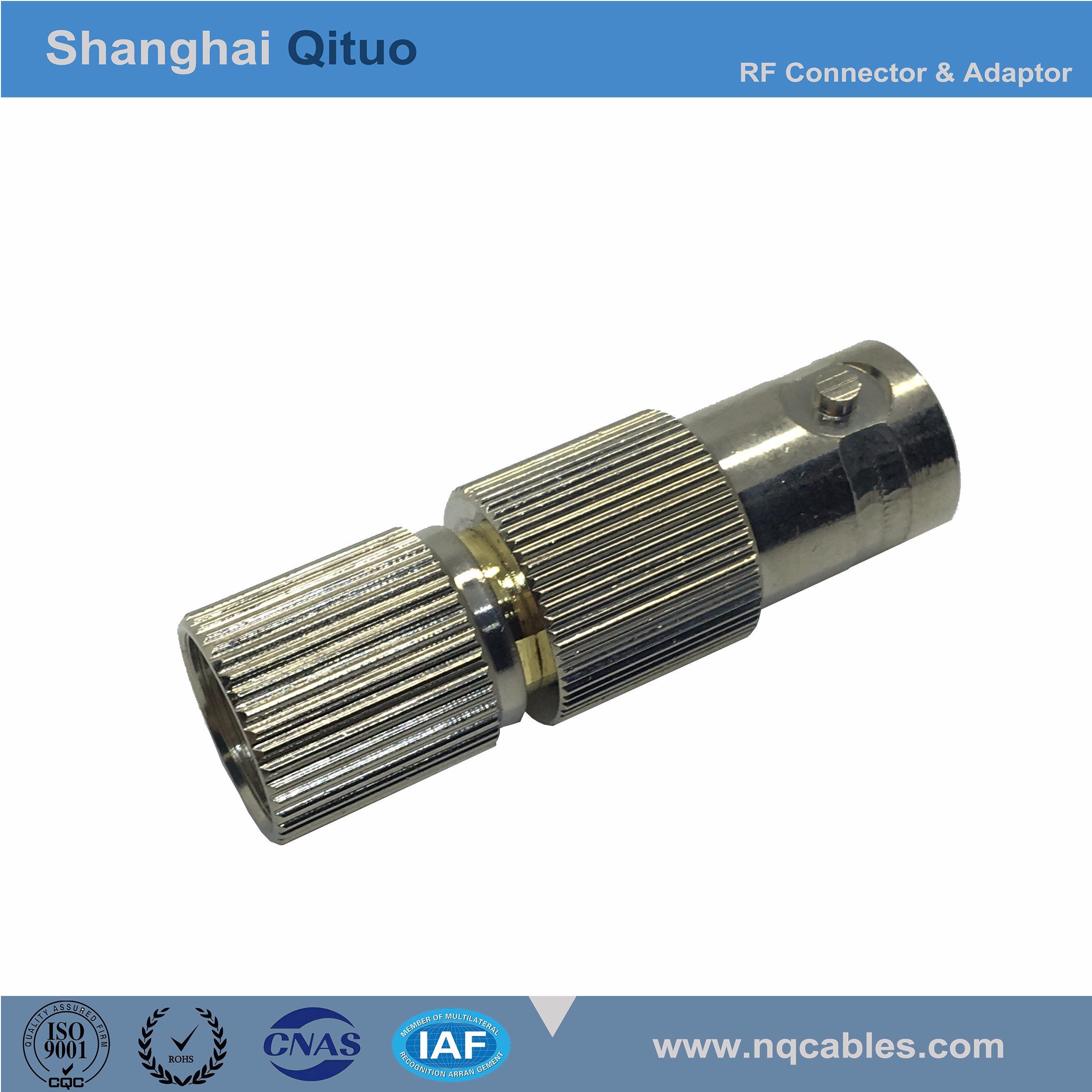 RF Connector Adaptor BNC Female Jack to L9 Male Plug