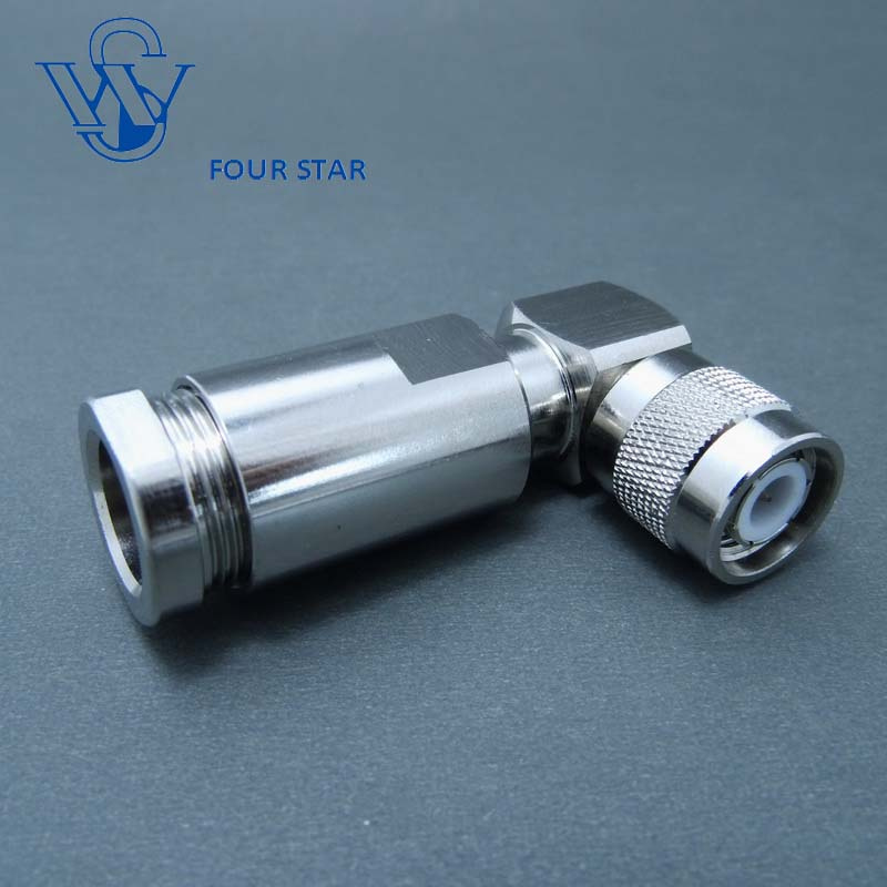 8d-Fb Cable Male Plug Right Angle Clamp TNC Connector