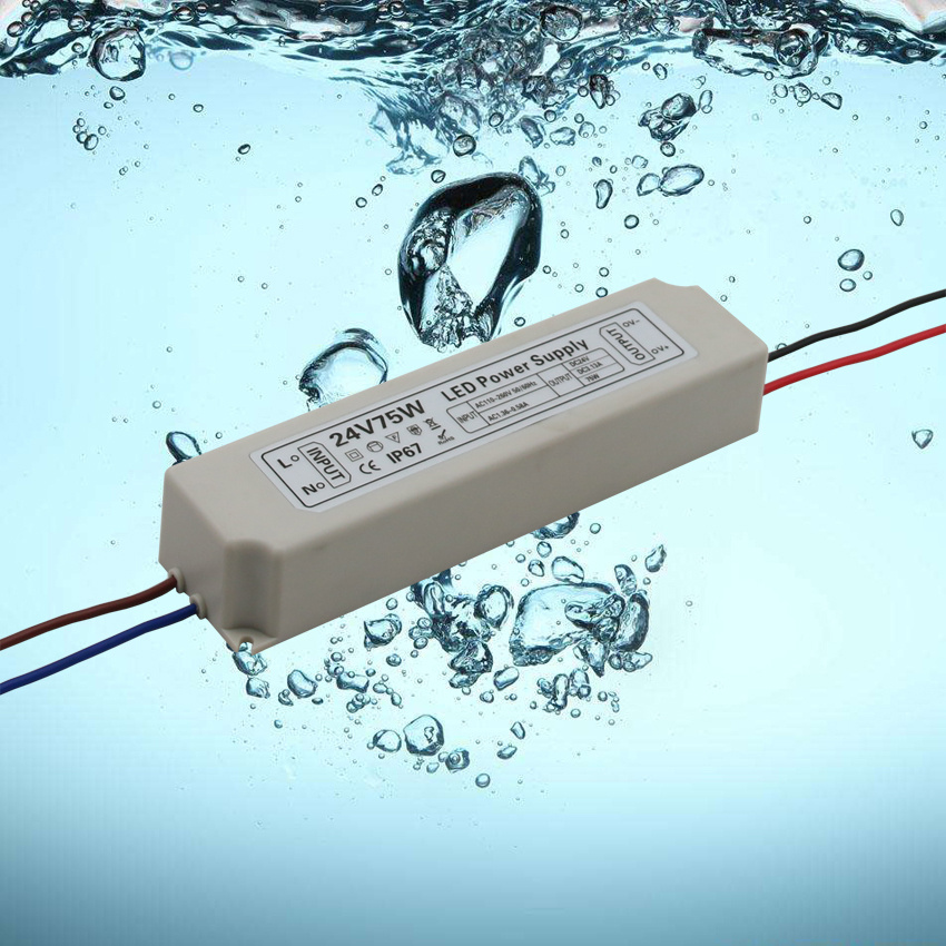 24V 3A Plastic Waterproof LED Power Supply Ce RoHS Hts-Series