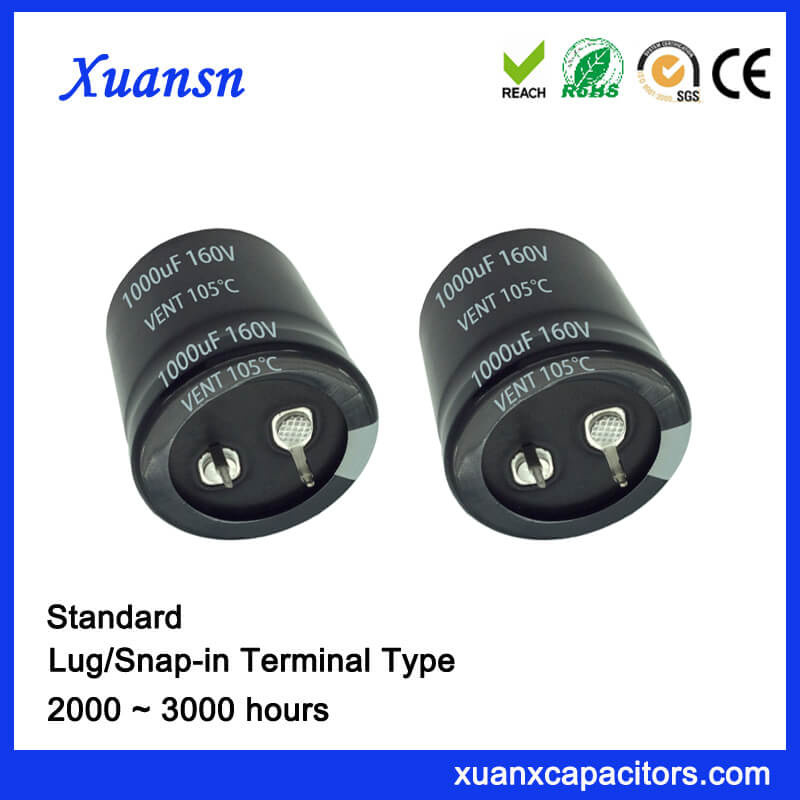 Snap in 160V 1000UF Electrolytic Capacitor