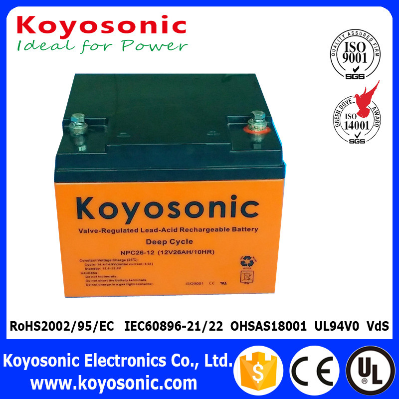UPS Battery 12V 26ah Lithium Battery Pack 12V 26ah AGM Deep Cycle Battery