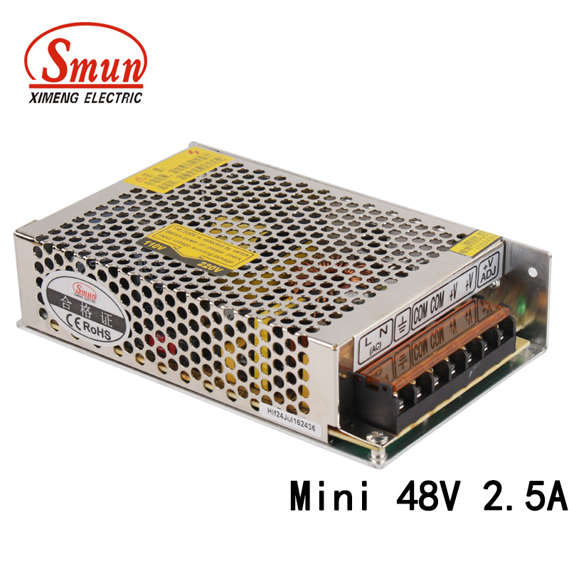 Smun as-120-48 120W 48VDC 2.5A LED Mini Power Supply SMPS