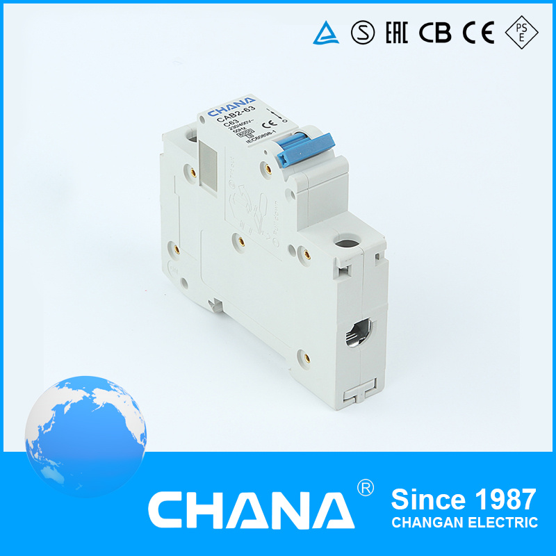 C65 Structure 6ka AC 1p 32A MCB Circuit Breaker